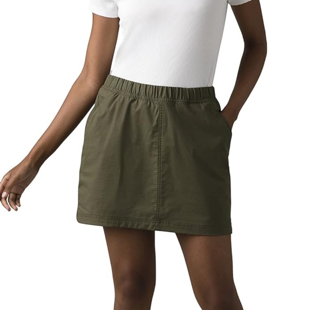 Prana Double Peak‎ Skort in Cargo Green Sz 4 NEW
